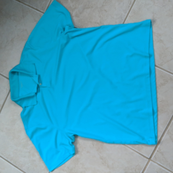 Men's large teal aqua polo shirt - Picture 1 of 5